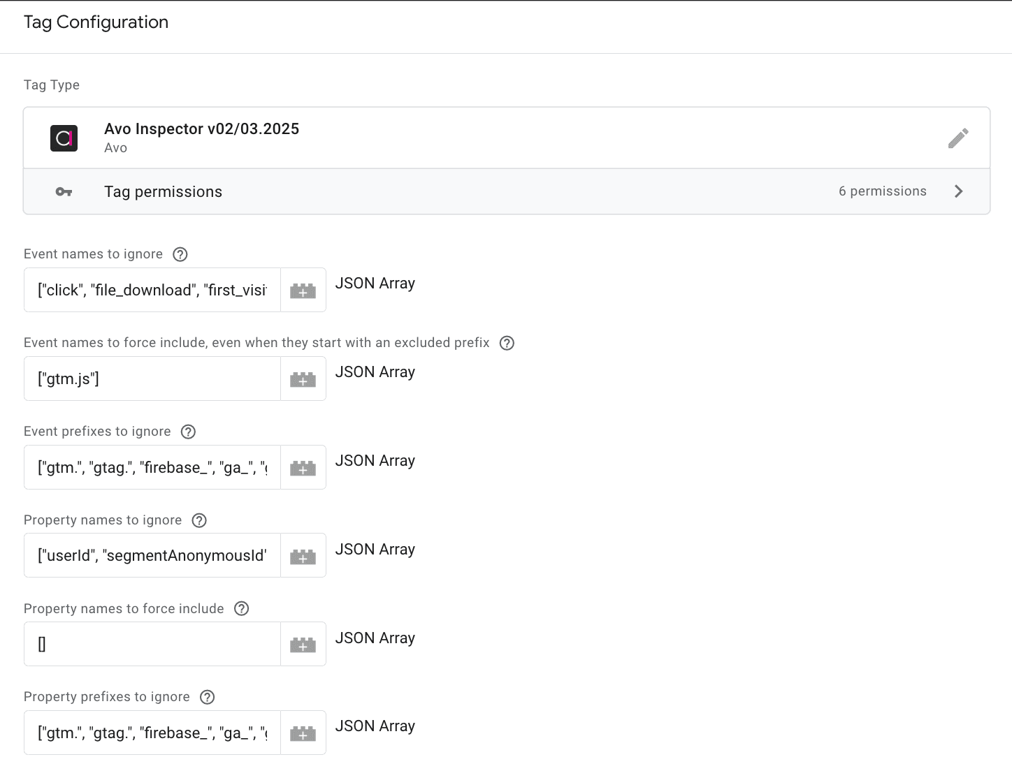 Gtm Inspector setup example